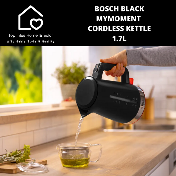 Bosch Black MyMoment Cordless Kettle - 1.7L