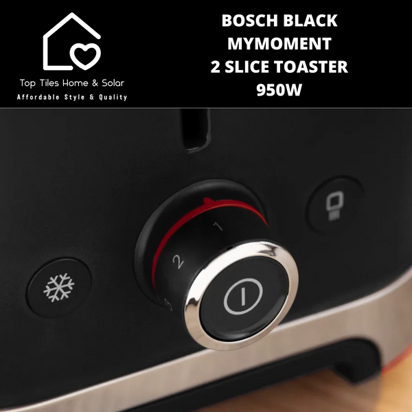 Bosch Black MyMoment 2 Slice Toaster - 950W