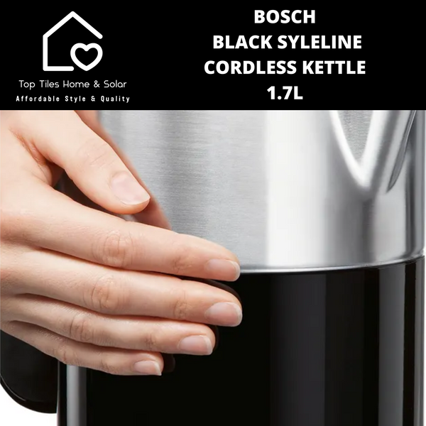 Bosch Black SyleLine Cordless Kettle - 1.7L