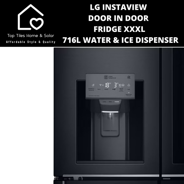 LG Instaview Door In Door Fridge XXXL - 716L Water & Ice Dispenser