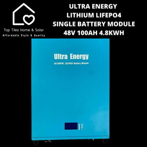 Ultra Energy Lithium LiFePo4 Single Solar Battery Module - 48V 100Ah 4.8kWh