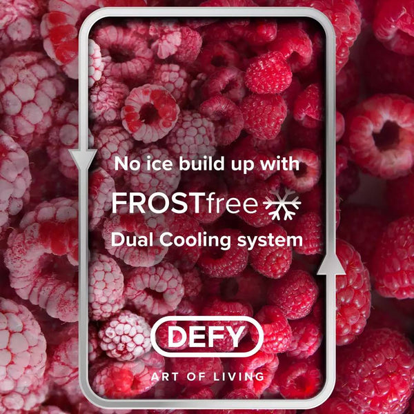 Defy Black Boutique Noire French Door Fridge - 492L DFF440