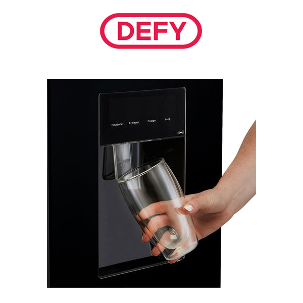 Defy Black Boutique Noire French Door Fridge - 492L DFF440