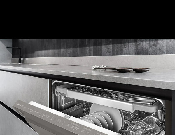 LG Matte Black QuadWash Steam Dishwasher - 14Pl Setting