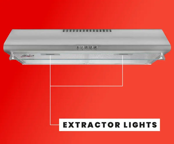 Univa Stainless Steel Wall Mount Cookerhood - 60cm