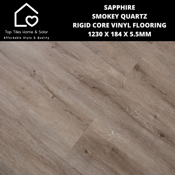 Sapphire Smokey Quartz Rigid Core Vinyl Flooring - 1230 x 184 x 5.5mm