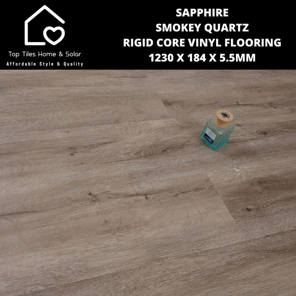 Sapphire Smokey Quartz Rigid Core Vinyl Flooring - 1230 x 184 x 5.5mm