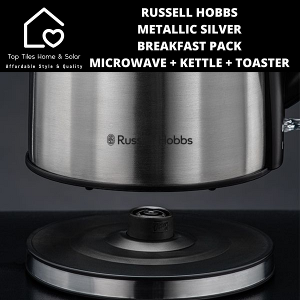 Russell Hobbs Metallic Silver Breakfast Pack