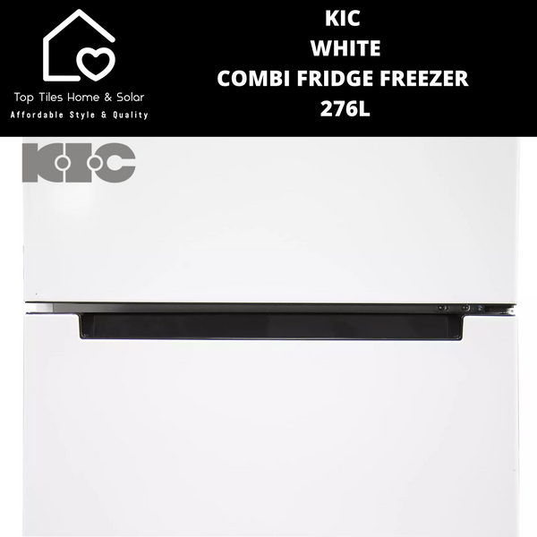 KIC White Combi Fridge Bottom Freezer - 276L