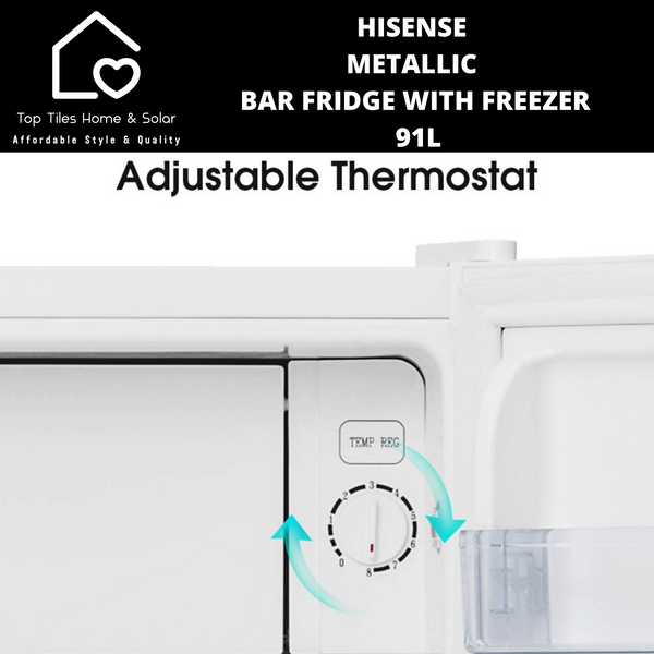Hisense MORA Metallic Bar Fridge with Freezer - 91L