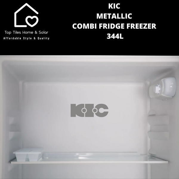 KIC Metallic Combi Fridge Freezer - 344L