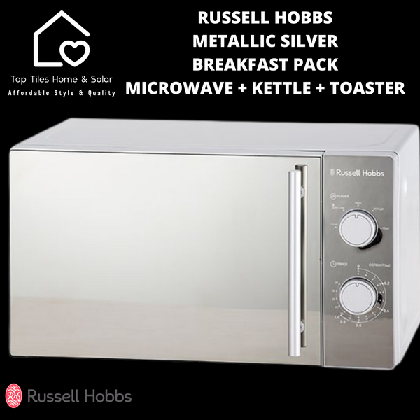 Russell Hobbs Metallic Silver Breakfast Pack