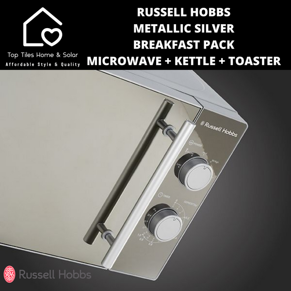 Russell Hobbs Metallic Silver Breakfast Pack
