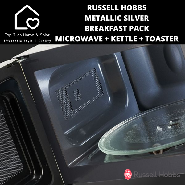 Russell Hobbs Metallic Silver Breakfast Pack