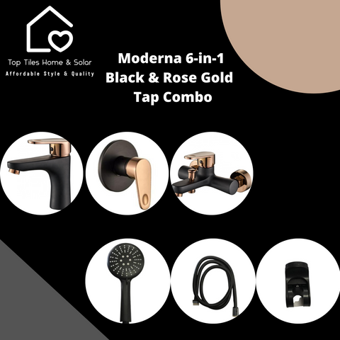 Moderna 6 Piece Mixer Tap Combo