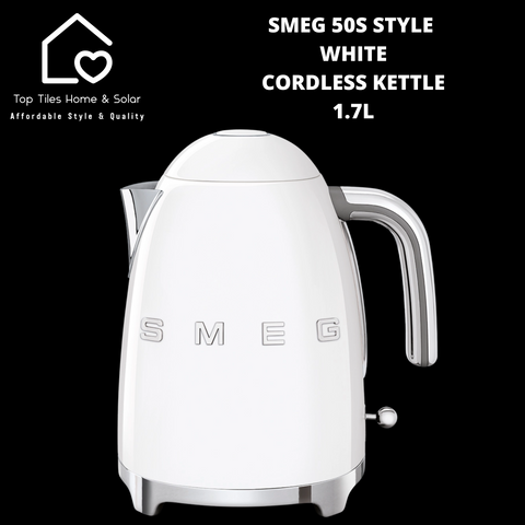 Smeg 50s Style White Cordless Kettle - 1.7L