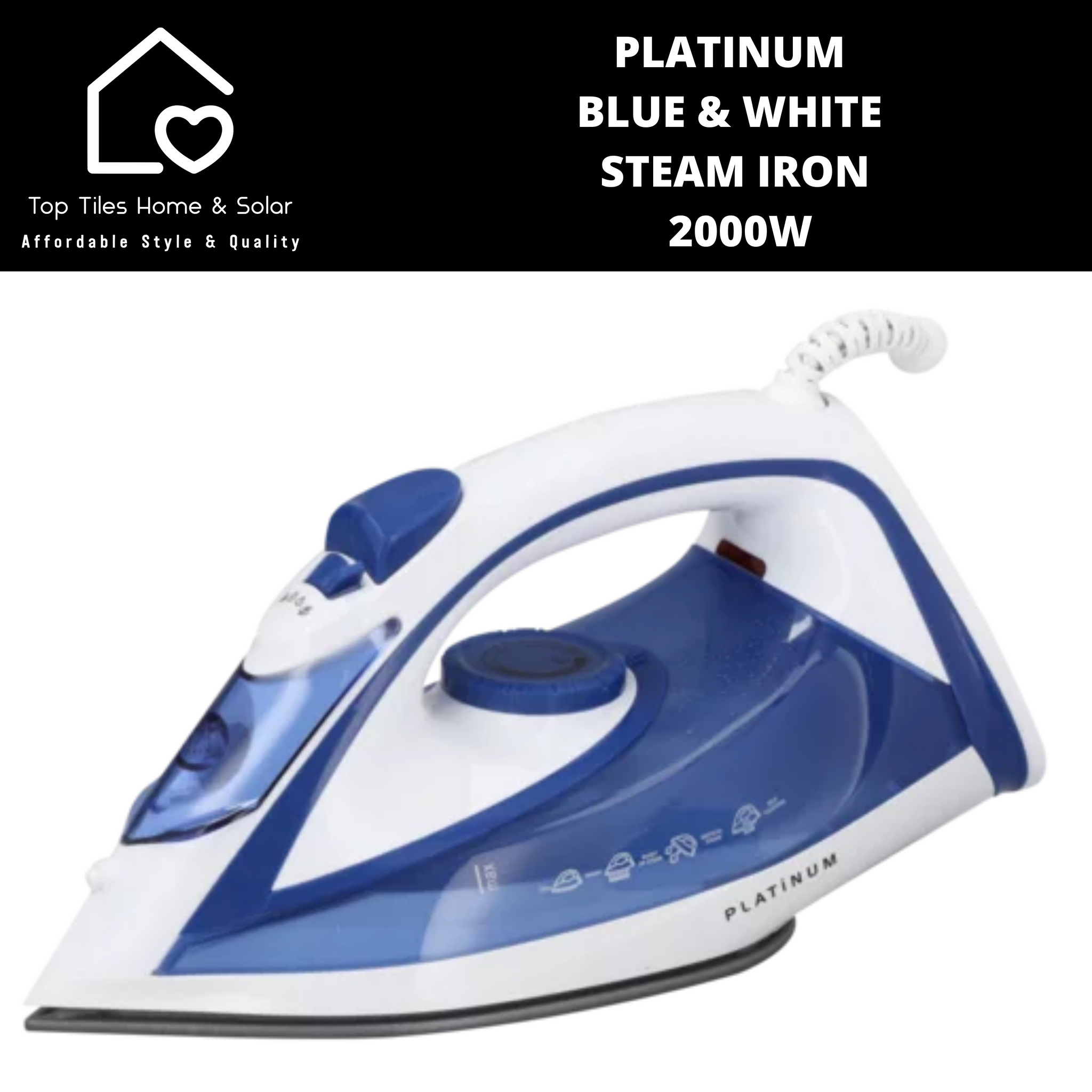 Platinum steam iron 2000w deals