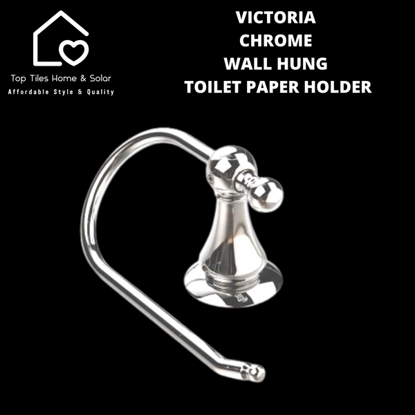 Victoria Chrome Wall Hung Toilet Paper Holder
