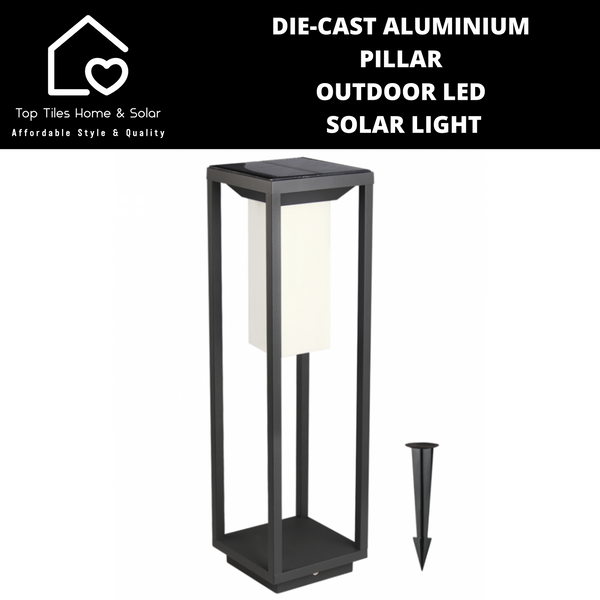 Die-Cast Aluminium Pillar Outdoor LED Solar Light