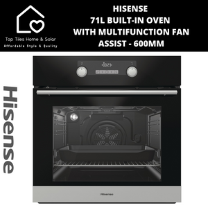 Hisense 71L Built-in Oven with Multifunction Fan Assist - 60cm