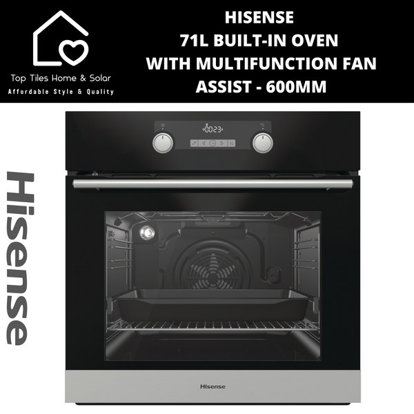 Hisense 71L Built-in Oven with Multifunction Fan Assist - 60cm