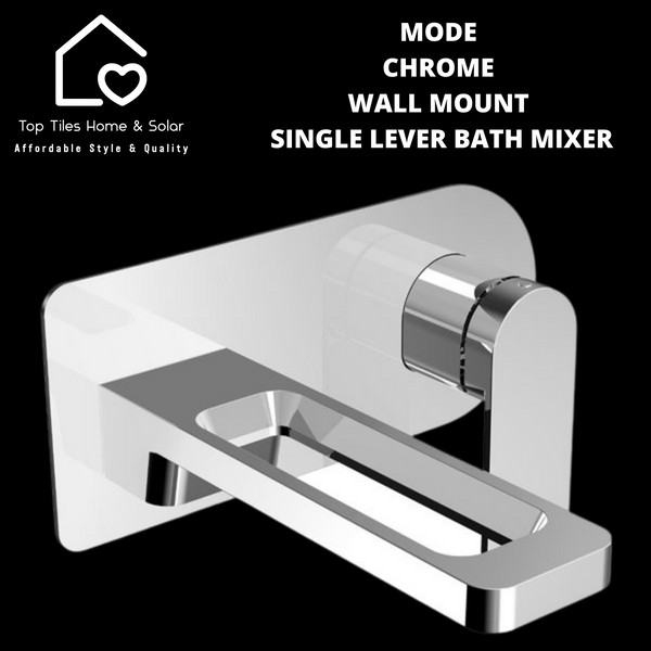 Mode Chrome Wall Mount Single Lever Bath Mixer