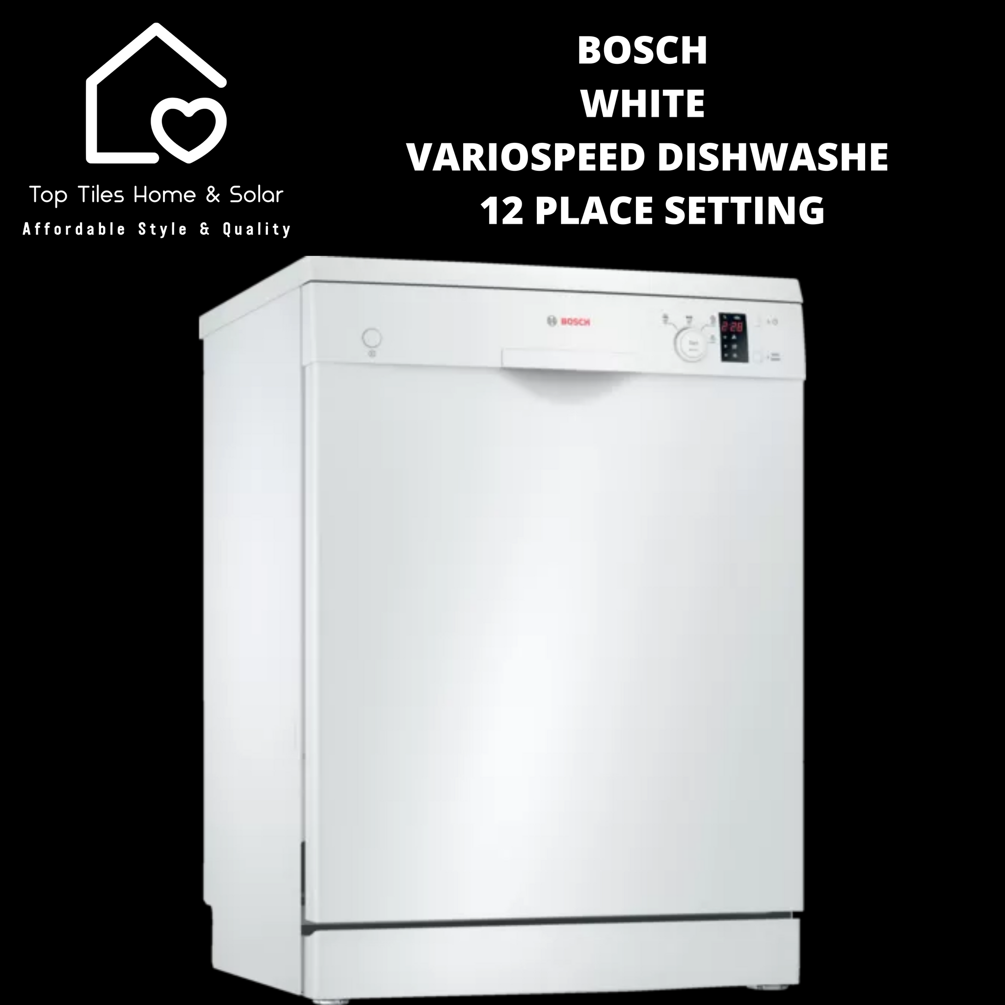 Bosch Series 2 White VarioSpeed Dishwasher 12 Place Setting