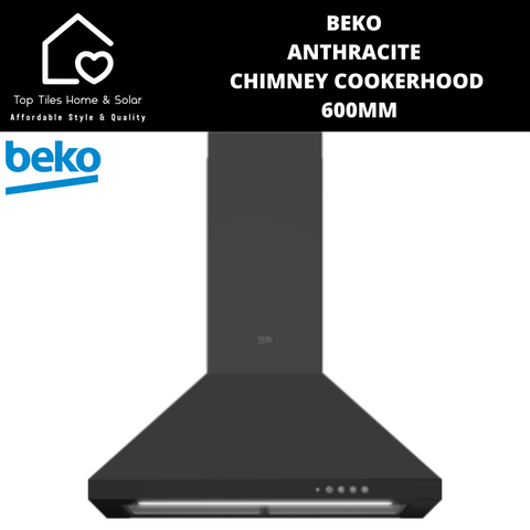 Beko Anthracite Chimney Cookerhood - 600mm CWB6441AN
