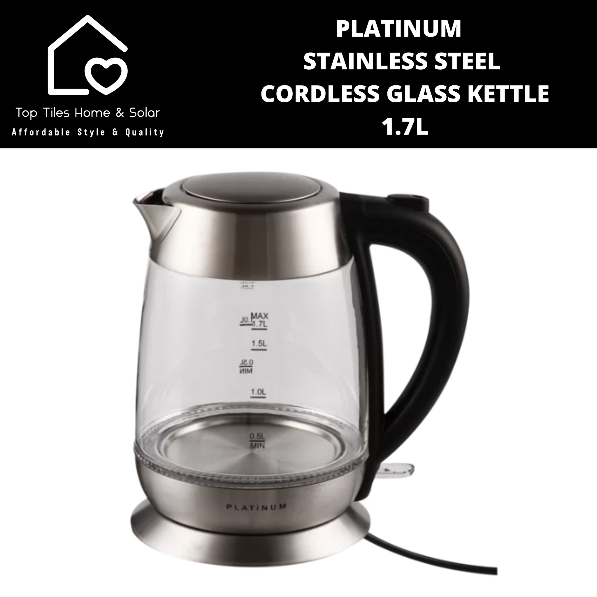 Platinum glass deals kettle