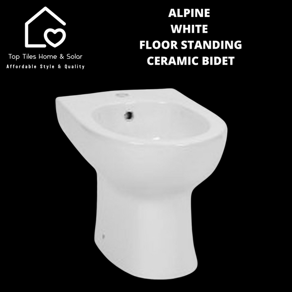 Alpine White Floor Standing Ceramic Bidet