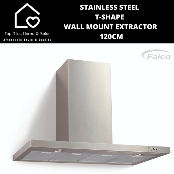 Falco Stainless Steel T-Shape Wall Mount Cookerhood - 120cm FAL-90-2245SG