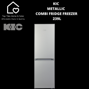 KIC Metallic Combi Fridge Freezer - 239L