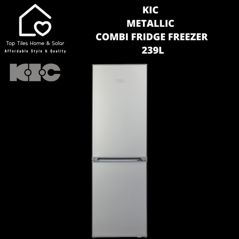 KIC Metallic Combi Fridge Freezer - 239L