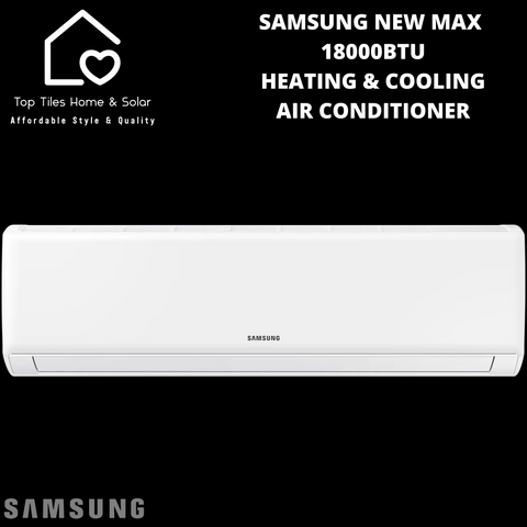 Samsung New Max 18000BTU White Heating & Cooling Air Conditioner
