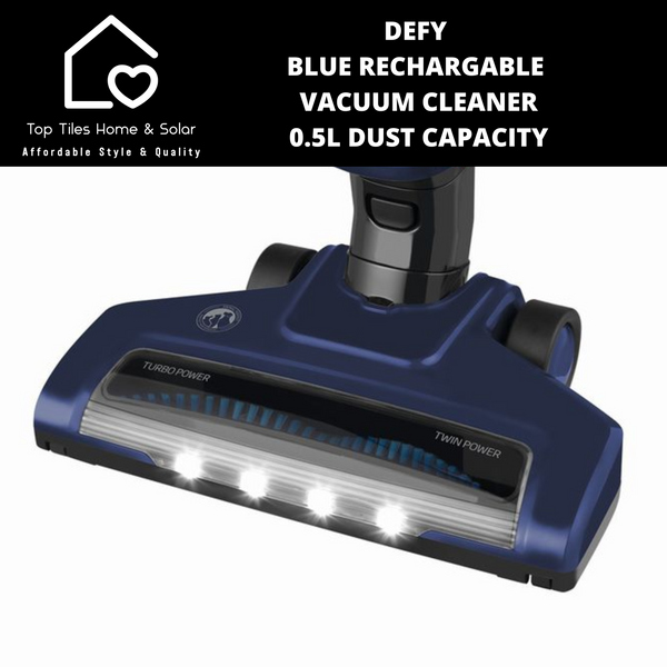 Defy Blue Rechargable Vacuum Cleaner - 0.5L Dust Capacity VRT61821B