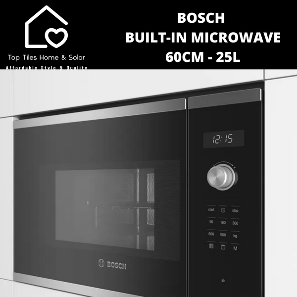 Bosch Series 6 - Metallic Built-in Microwave - 60cm - 25L