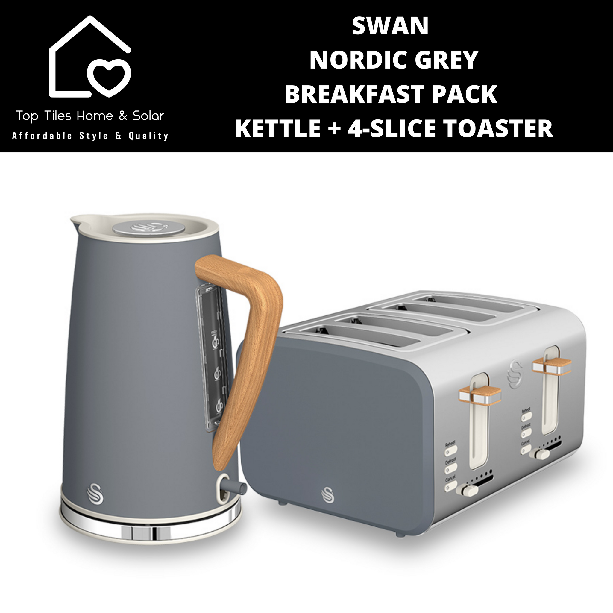 Swan nordic deals toaster and kettle