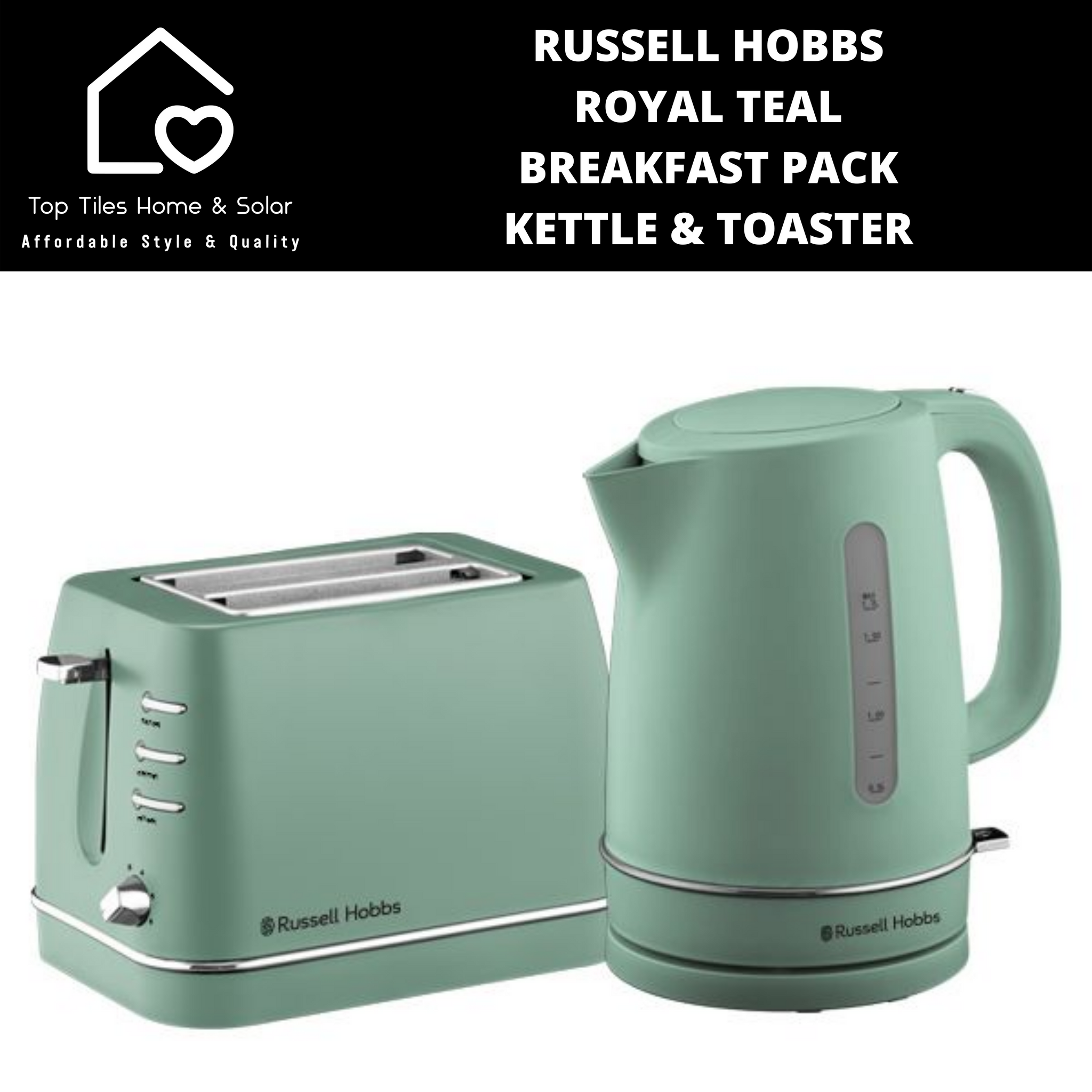 Russell hobbs teal kettle outlet and toaster