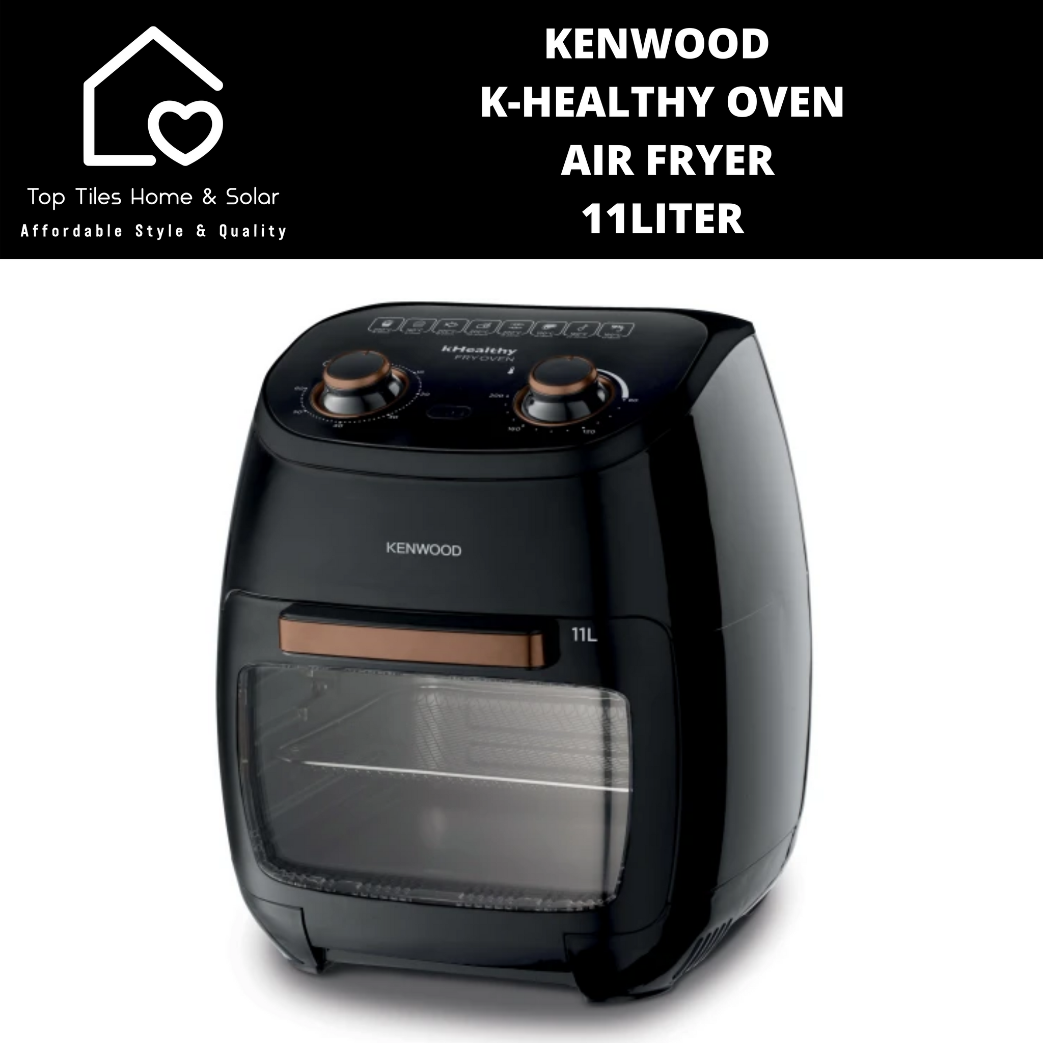 Kenwood K Healthy Oven Air Fryer 11Liter Top Tiles Home Solar