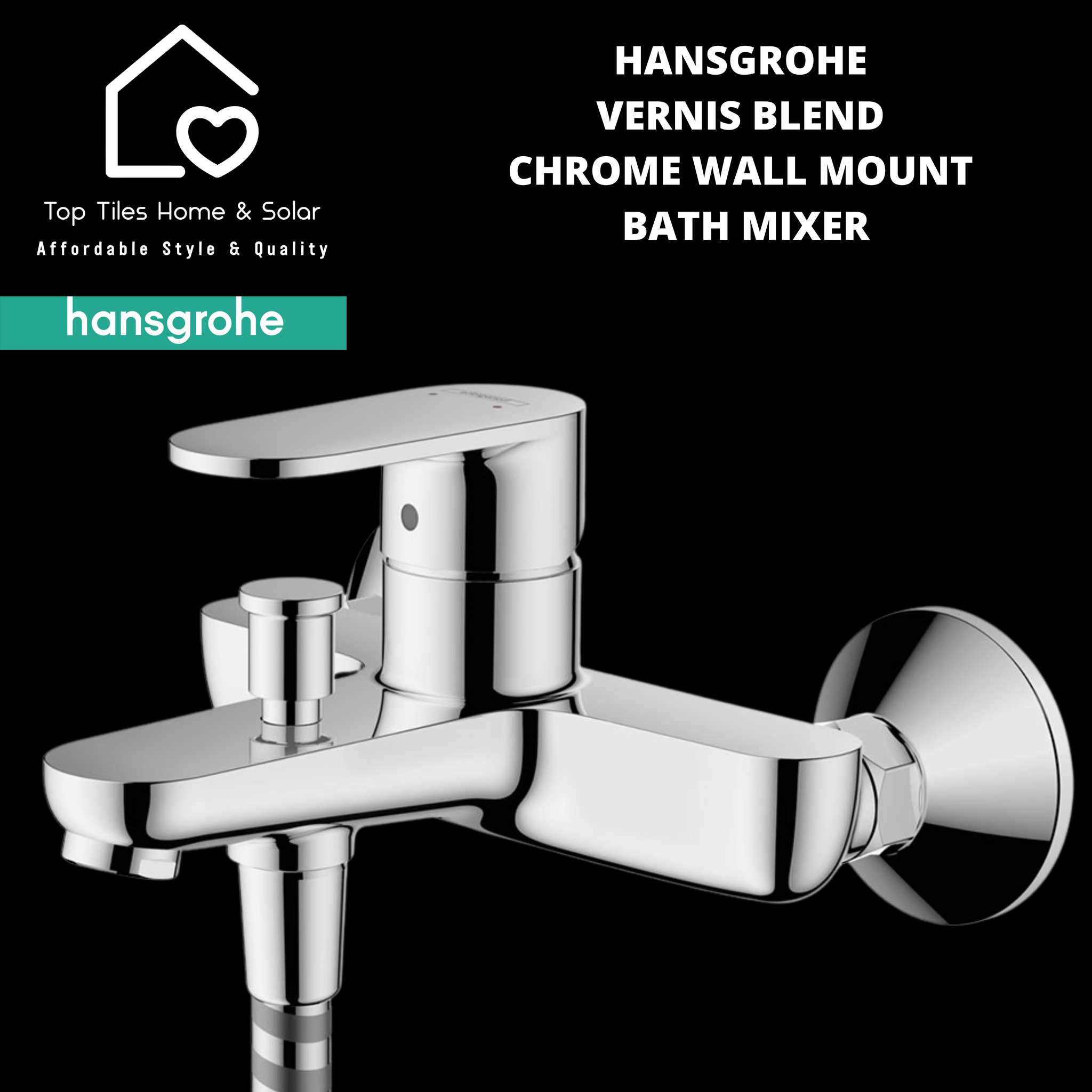 Hansgrohe Vernis Blend Chrome Wall Mount Bath Mixer