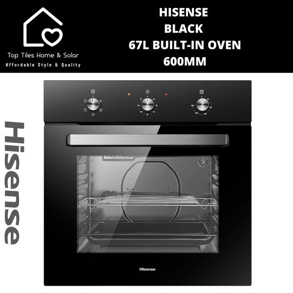 Hisense Black 67L Built-in Oven - 60cm