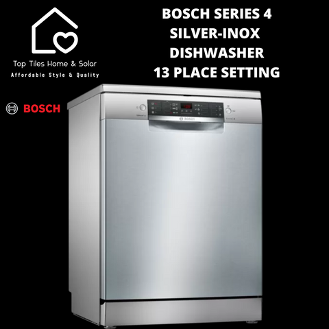 Bosch Series 4 - Silver-Inox HygienePlus Dishwasher - 13 Place Setting