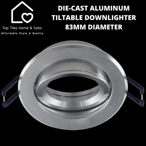 Die-Cast Aluminum Tiltable Downlighter - 83mm Diameter