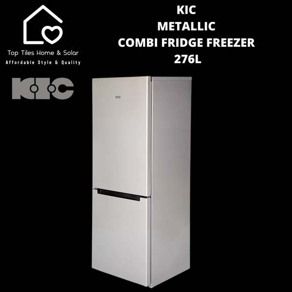 KIC Metallic Combi Fridge Freezer - 276L