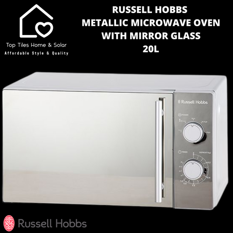 Russell Hobbs Metallic Microwave Oven With Mirror Glass - 20L
