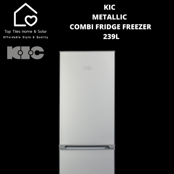 KIC Metallic Combi Fridge Freezer - 239L