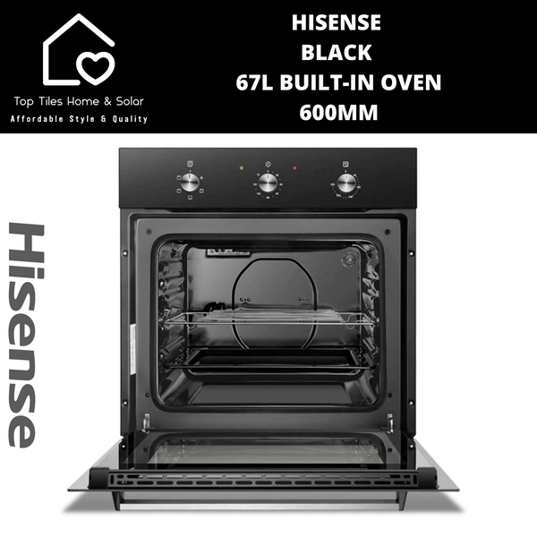 Hisense Black 67L Built-in Oven - 60cm