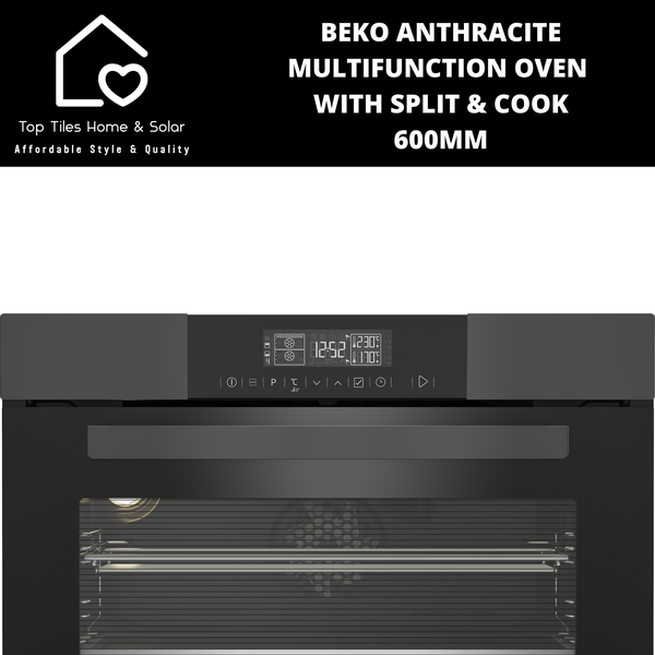 Beko Anthracite Multifunction Oven with Split & Cook - 600mm