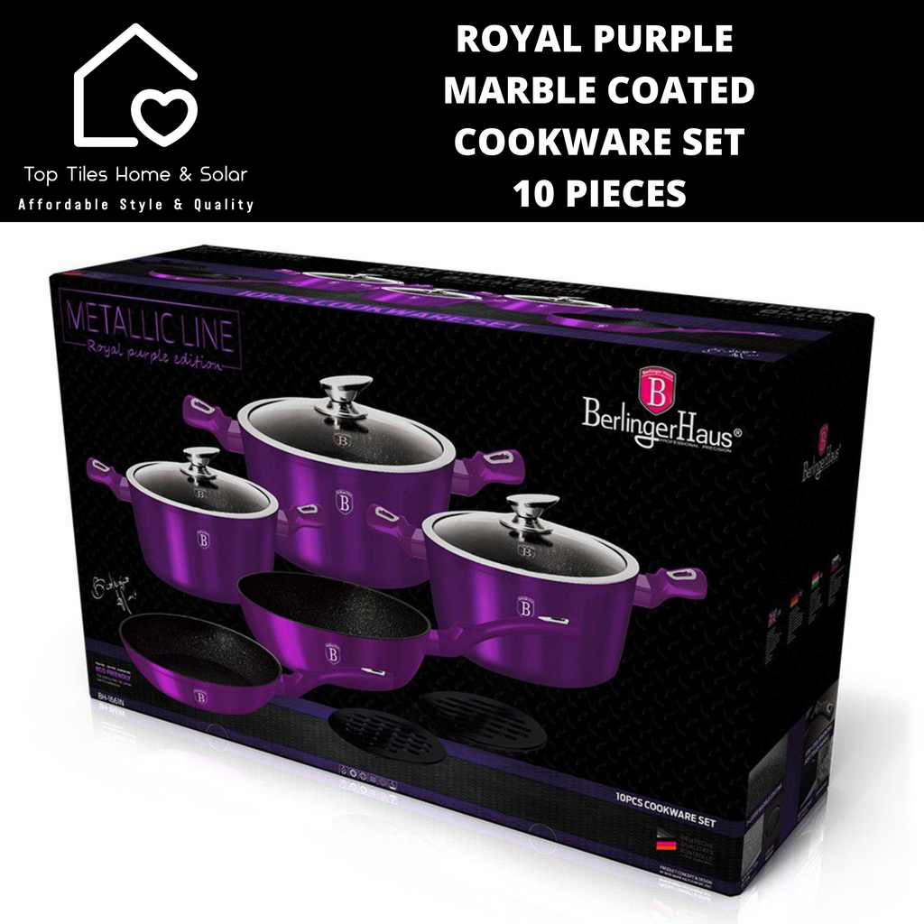 15 piece Cookware Set, Metallic Line Royal Purple Edition - Berlinger Haus  - Touch of Modern