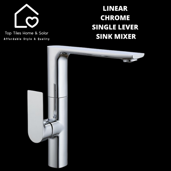 Linear Chrome Single Lever Sink Mixer
